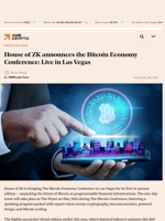 House of ZK announces the Bitcoin Economy Conference: Live in Las Vegas - AMBCrypto
