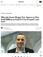 'Bitcoin Jesus' Roger Ver Agrees to Pay $48 Million to End US Tax Fraud Case: NYT - Decrypt