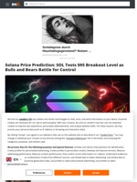 Solana Price Prediction: SOL Tests $95 Breakout Level as Bulls and Bears Battle for Control - Brave New Coin