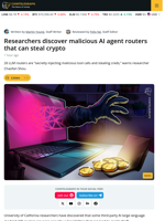 AI Routers Can Steal Credentials and Crypto - Research