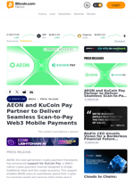 AEON and KuCoin Pay Partner to Deliver Seamless Scan-to-Pay Web3 Mobile Payments – Press release Bitcoin News