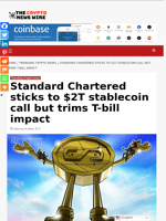 Standard Chartered sticks to $2T stablecoin call but trims T-bill impact - The Crypto News Wire