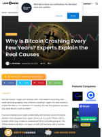 Why Is Bitcoin Crashing Every Few Years? Experts Explain the Real Causes | Live Bitcoin News