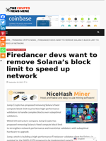 Firedancer devs want to remove Solana’s block limit to speed up network - The Crypto News Wire
