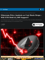 Ethereum Price Analysis as Cost Basis Drops - Will ETH Hold $2,300 Support?