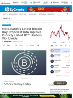 Metaplanet’s Latest Bitcoin Buy Propels It Into Top Five Publicly Listed BTC Holders Worldwide ⋆ ZyCrypto