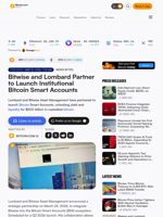 Bitwise and Lombard Partner to Launch Institutional Bitcoin Smart Accounts – News Bytes Bitcoin News