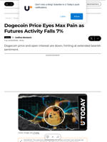 Dogecoin Price Eyes Max Pain as Futures Activity Falls 7% - U.Today