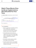 Watch These Bitcoin Price Levels as Cryptocurrency Hits $110,000 For First Time