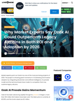 Why Market Experts Say Ozak AI Could Outperform Legacy Altcoins in Both ROI and Adoption by 2026 | Live Bitcoin News