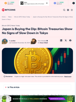 Japan Buys Bitcoin Dip as Metaplanet Shares Jump
