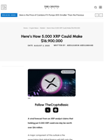 Here’s How 5,000 XRP Could Make $16,900,000