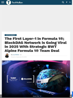 BlockDAG Becomes First Layer-1 With BWT Alpine F1® Team Partnership