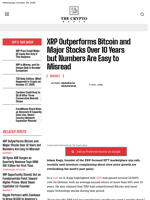 XRP Outperforms Bitcoin and Major Stocks Over 10 Years but Numbers Are Easy to Misread