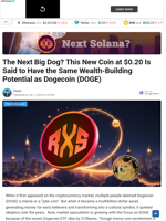 The Next Big Dog? This New Coin at $0.20 Is Said to Have the Same Wealth-Building Potential as Dogecoin (DOGE)