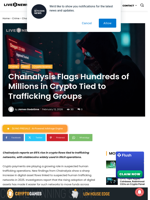 Chainalysis Flags Hundreds of Millions in Crypto Tied to Trafficking Groups | Live Bitcoin News