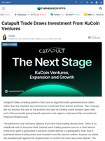 Catapult Trade Draws Investment From KuCoin Ventures  - TheNewsCrypto