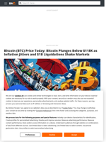 Bitcoin (BTC) Price Today: Bitcoin Plunges Below $118K as Inflation Jitters and $1B Liquidations Shake Markets - Brave New Coin