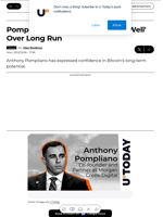 Pompliano: Bitcoin Will Do 'Very Well' Over Long Run - U.Today
