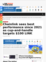 Chainlink sees best performance since 2021 as cup-and-handle targets $100 LINK - The Crypto News Wire