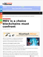 MEV is a choice blockchains must confront - The Crypto News Wire