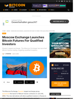 Moscow Exchange Launches Bitcoin Futures For Qualified Investors