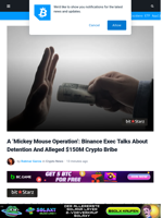 Binance Exec Talks About Detention And Alleged $150M Bribe