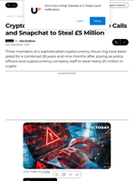 Crypto Scammers Use Fake Police Calls and Snapchat to Steal £5 Million - U.Today