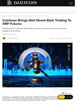 Coinbase Brings Wall Street-Style Trading To XRP Futures - DailyCoin