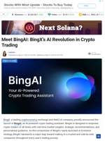 Meet BingAI: BingX's AI Revolution in Crypto Trading - TheNewsCrypto
