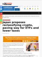 Japan proposes reclassifying crypto, paving way for ETFs and lower taxes - The Crypto News Wire