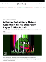 Alibaba Subsidiary Drives Attention to its Ethereum Layer 2 Blockchain - 