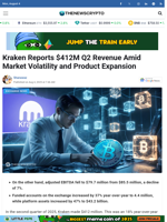 Kraken Reports $412M Q2 Revenue Amid Market Volatility and Product Expansion - TheNewsCrypto