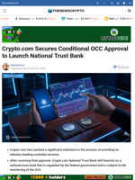 Crypto.com Secures Conditional OCC Approval to Launch National Trust Bank - TheNewsCrypto