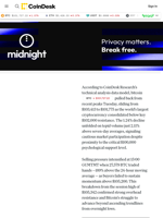 Bitcoin Price Analysis: BTC Slips 1.2% as Volume Thins Near $100K Support