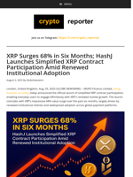 XRP Surges 68% in Six Months; HashJ Launches Simplified XRP Contract Participation Amid Renewed Institutional Adoption