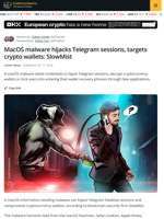 MacOS Malware Uses Telegram Session Hijacking to Target Crypto Wallets