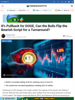 8% Pullback for DOGE, Can the Bulls Flip the Bearish Script for a Turnaround?