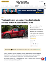 Tesla rolls out unsupervised robotaxis across entire Austin metro area