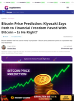 Bitcoin Price Prediction: Kiyosaki Says Path to Financial Freedom Paved With Bitcoin - Is He Right?