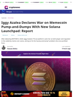 Iggy Azalea Joins Solana Thrust to Fight Pump-and-Dumps