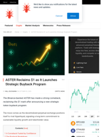 ASTER Reclaims $1 as It Launches Strategic Buyback Program - NullTX