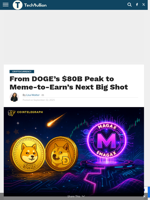 From DOGE’s $80B Peak to Meme-to-Earn’s Next Big Shot - TechBullion