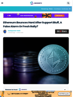 Ethereum Bounces Hard After Support Bluff, A False Alarm Or
Fresh Rally?