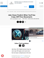 Jake Claver Predicts When You’ll See Crazy XRP Price Movements