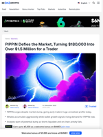 Solana’s PIPPIN Explodes — But Is a Sharp Dump Coming?