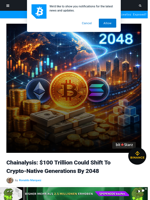 Chainalysis: $100 Trillion Could Shift To Crypto‑Native Generations By 2048 | Bitcoinist.com