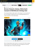 Canaan Secures $72M From BH Digital, Galaxy, and Weiss