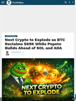 Next Crypto to Explode as BTC Reclaims $69K While Pepeto Builds Ahead of SOL and ADA - TechBullion