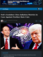 Goolsbee Cites Inflation in Case Against Fed Rate Cut